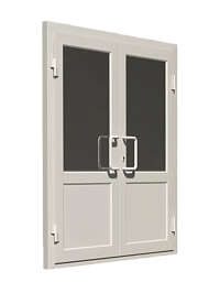 Входная алюминиевая дверь 2,1х1,8м для установки в шатры