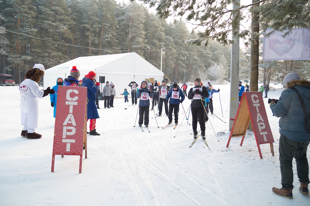Лыжный забег для сотрудников компании «Таврия»